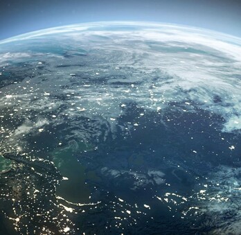 A view of Earth from space