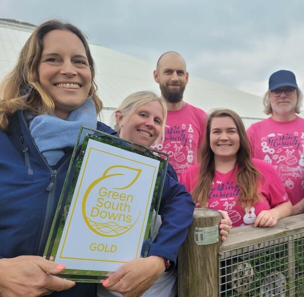 We’ve been awarded Gold for being green!